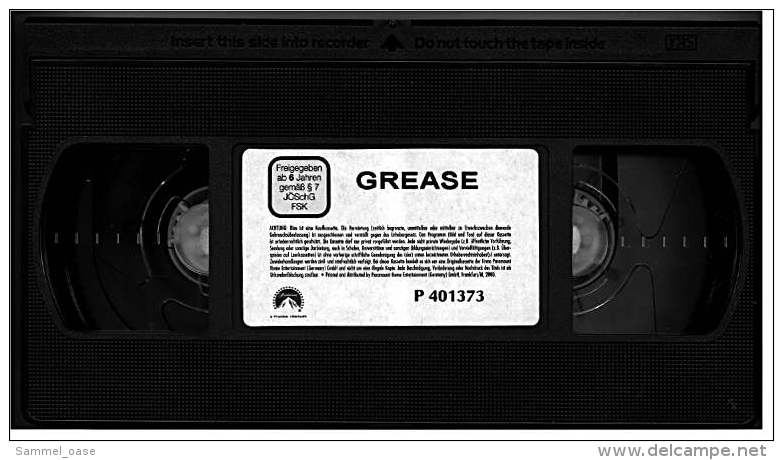 VHS Video  , Grease  -   Mit John Travolta, Olivia Newton John, Stockard Channing  -  Von 1999 - Comédie Musicale