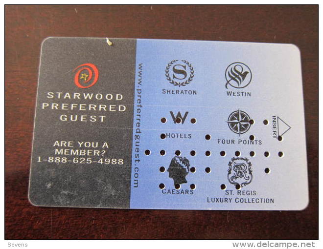 Hotel Key Card,Starwood Preferred Guest - Non Classés