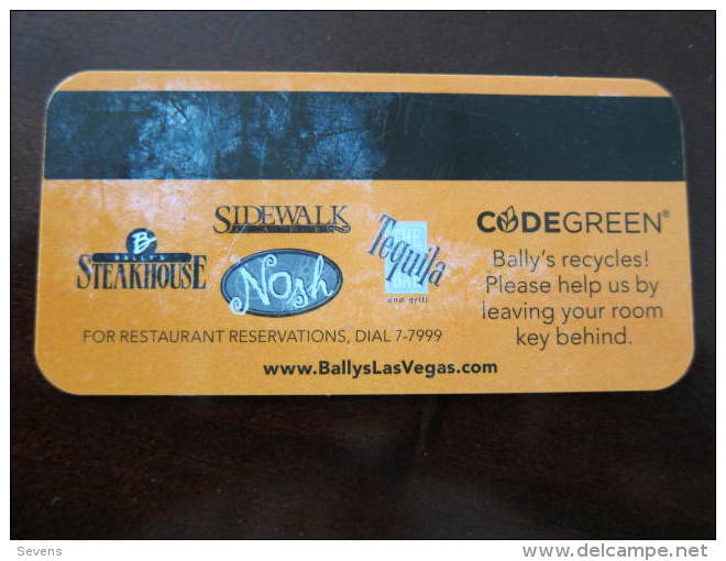 Hotel Key Card,Bally's Las Vegas(corner A Little Damaged) - Sin Clasificación