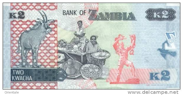 ZAMBIA P. 49a 2 K 2012 UNC (2 Billets) - Zambia