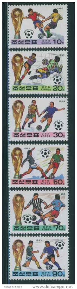 NORTH KOREA 1993 - WORLD FOOTBALL CHAMPIONSHIP SET - 1994 – États-Unis