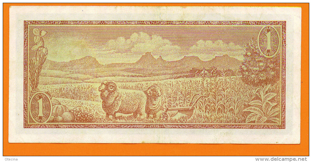 AFRIQUE DU SUD 1 Rand (nd 1975) P116b TTB - Suráfrica