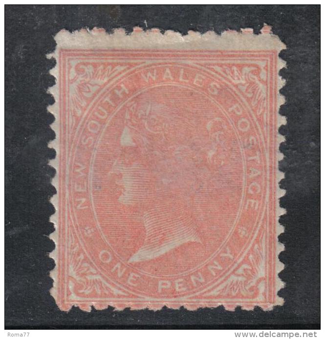 AP712 - NEW SOUTH WALES , 1 Penny Dent 12 1/2 * Mint . Vedi Filigrana - Mint Stamps