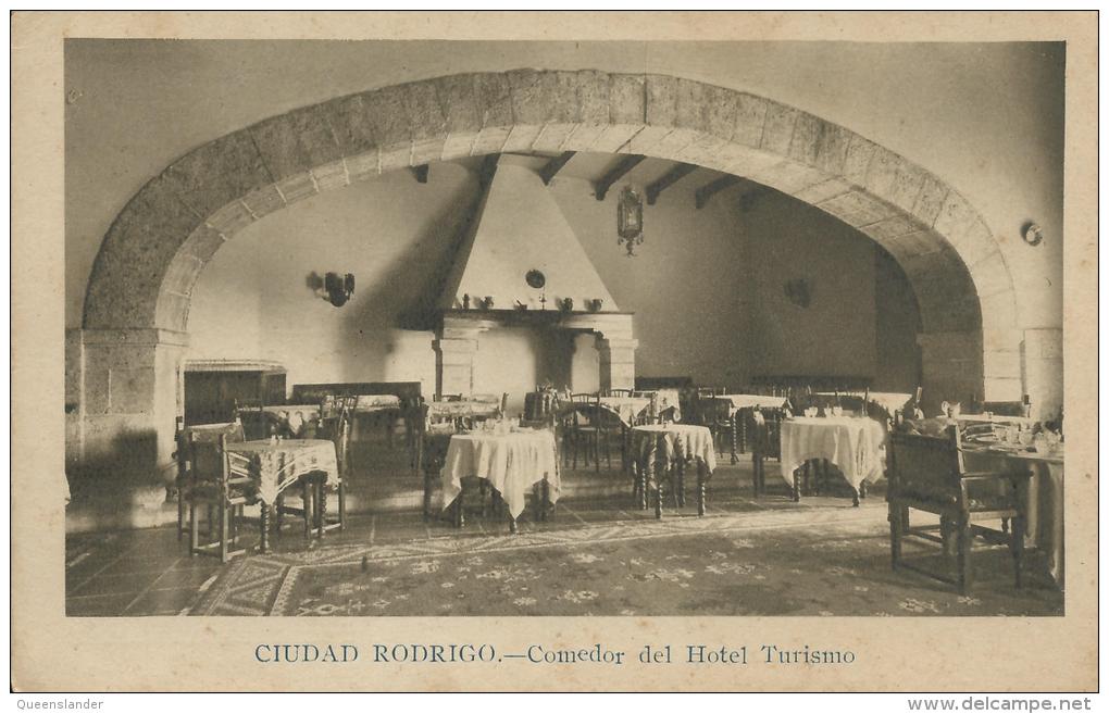 Ciudad Rodrigo- Comedor Del Hotel Turismo Libreria De Cejudo. Suc. De Enrique Cuardrado Ciudad Rodrigo - Salamanca