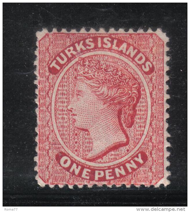 AP848 - TURKS 1882 , Yvert N. 26 Dent 14  * Mint. Firma DIENA - Turks E Caicos