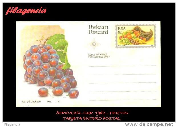 AFRICA. AFRICA DEL SUR. ENTEROS POSTALES. TARJETA ENTERO POSTAL 1982. FRUTAS - Otros & Sin Clasificación