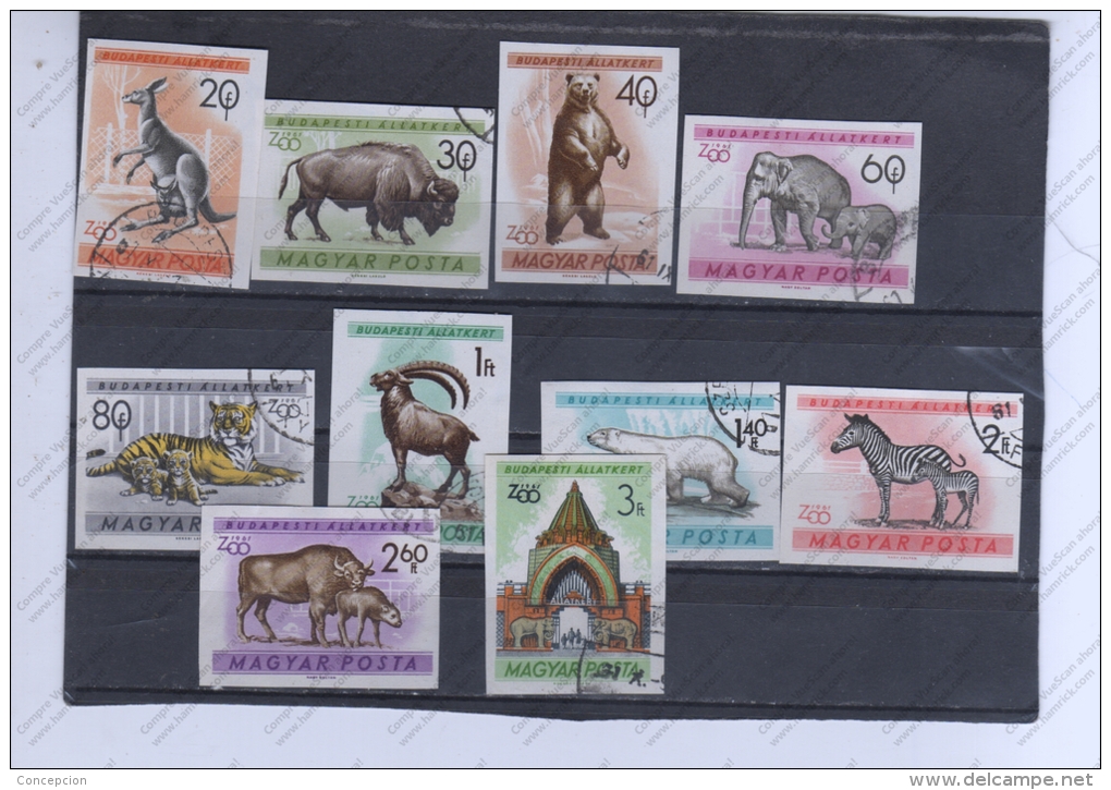 HUNGRIA Nº 1413 AL 1422 - Elefantes