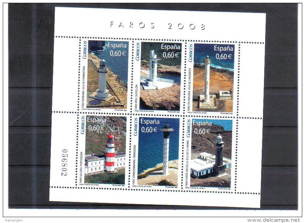 MAH170 SPANIEN 2008 MICHL 4345/50 BLOCK 175   ** POSTFRISCH - Ungebraucht