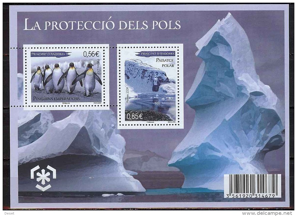 Andorre 2009 Polar Protection - Penguins SS MNH - Ungebraucht