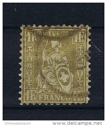 Switserland/Schweiz:  1862 Mi 28  Used - Gebraucht