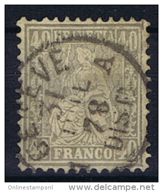 Switserland/Schweiz:  1867 Mi 34  Used - Oblitérés