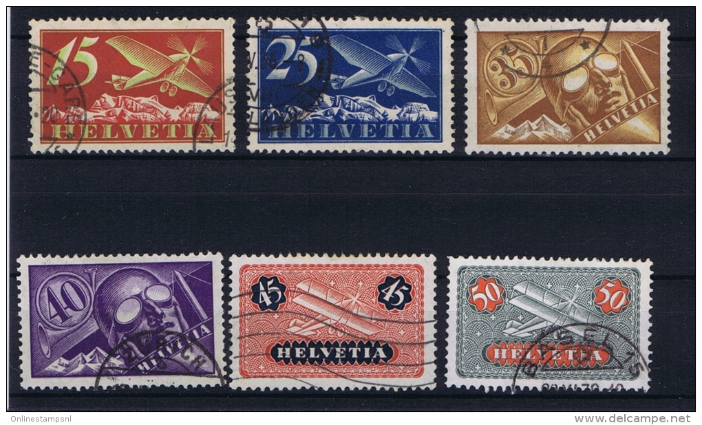 Switserland/Schweiz:  1923 Mi 179-184 Used - Gebruikt