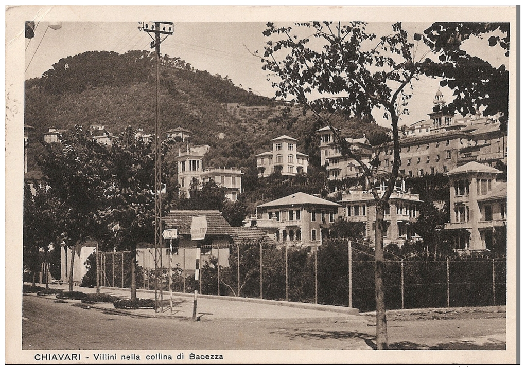 R7 431 - CHIAVARI - VILLINI NELLA COLLINA DI BECEZZA - GENOVA - VG. - A. ´40 - Genova (Genoa)