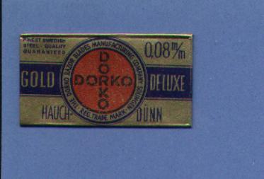 Une Lame De Rasoir  DORKO   GOLD DE LUXE  (L35) - Scheermesjes