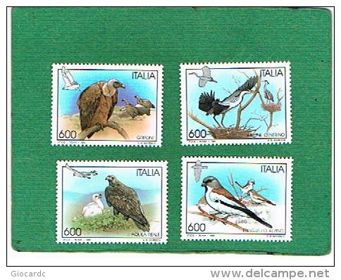 ITALIA REPUBBLICA - UNIF. 2175.2178  - 1995 ANIMALI: UCCELLI   - NUOVI **(MINT) - 1991-00: Ungebraucht