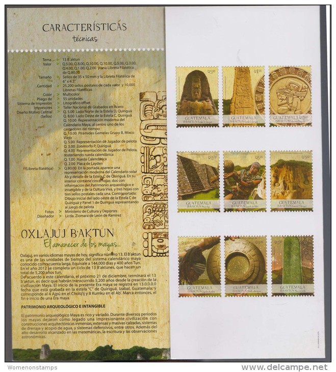 Mayan Calendar, Astronomy Mathematics Pre-Columbian Civilization Mayan Glyphs Information Sheet Blank - Astronomie