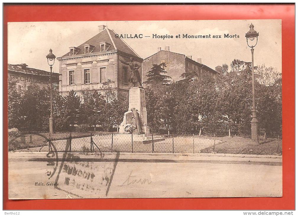 Gaillac   Monument  Aux Morts - Kriegerdenkmal