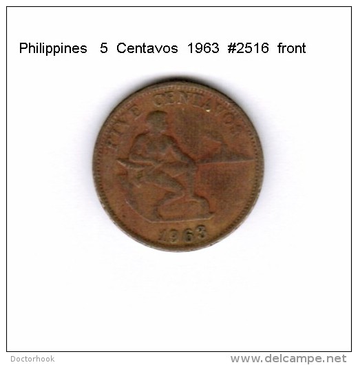 PHILIPPINES    5  CENTAVOS  1963  (KM # 187) - Philippines