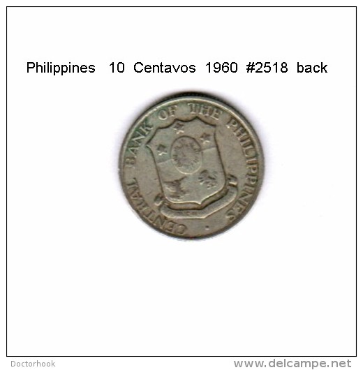PHILIPPINES    10  CENTAVOS  1960  (KM # 188) - Filippijnen
