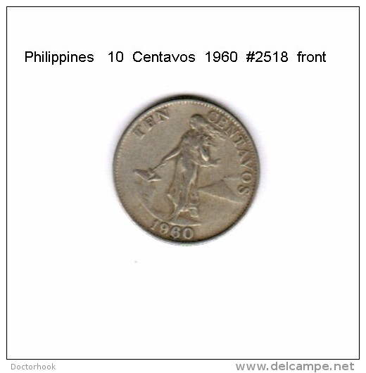 PHILIPPINES    10  CENTAVOS  1960  (KM # 188) - Philippinen