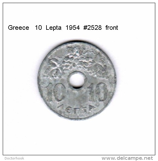 GREECE    10  LEPTA  1954  (KM # 78) - Griechenland