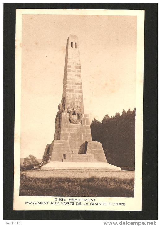 Remiremont   Le Monument Aux Morts - Kriegerdenkmal