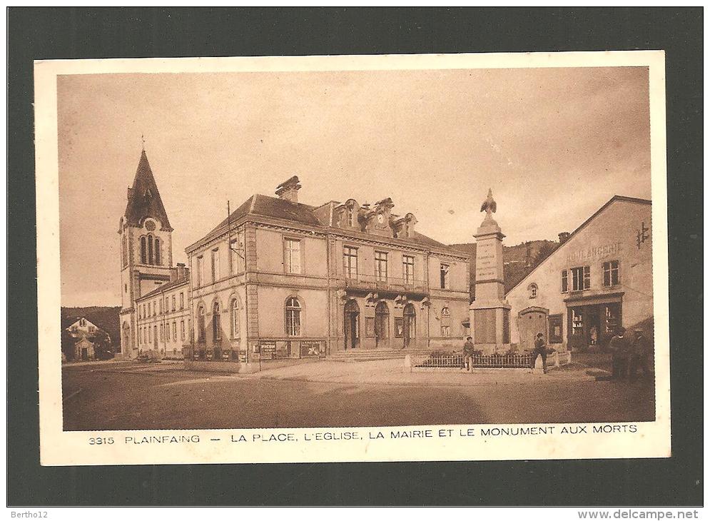 Plainfaing  Monument Aux Morts - Kriegerdenkmal