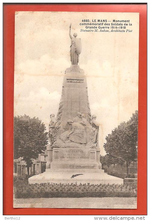 Le Mans   Monument Aux Morts - Kriegerdenkmal