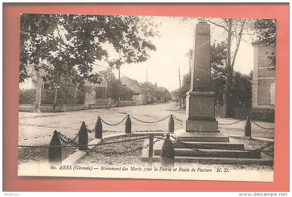 Arès  Monument Aux Morts - Monumentos A Los Caídos