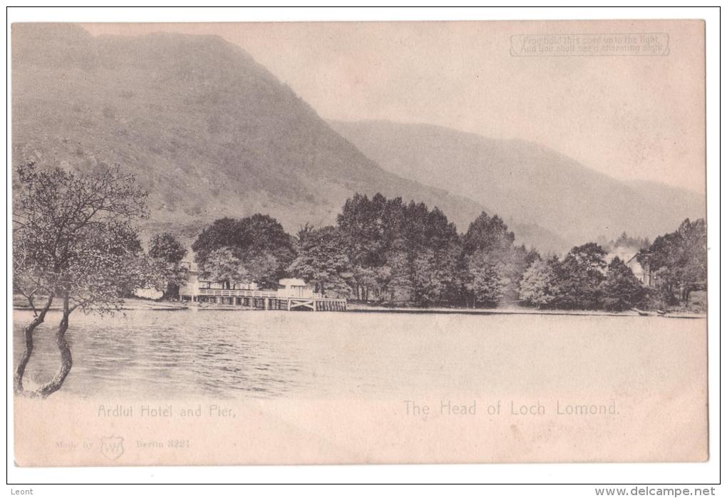 Scotland - The Head Of Loch Lomond From  - Ardlui Hotel And Pier  Hold To Light  - Not Used - Cca 1910 - Wolf Hagelberg - Argyllshire