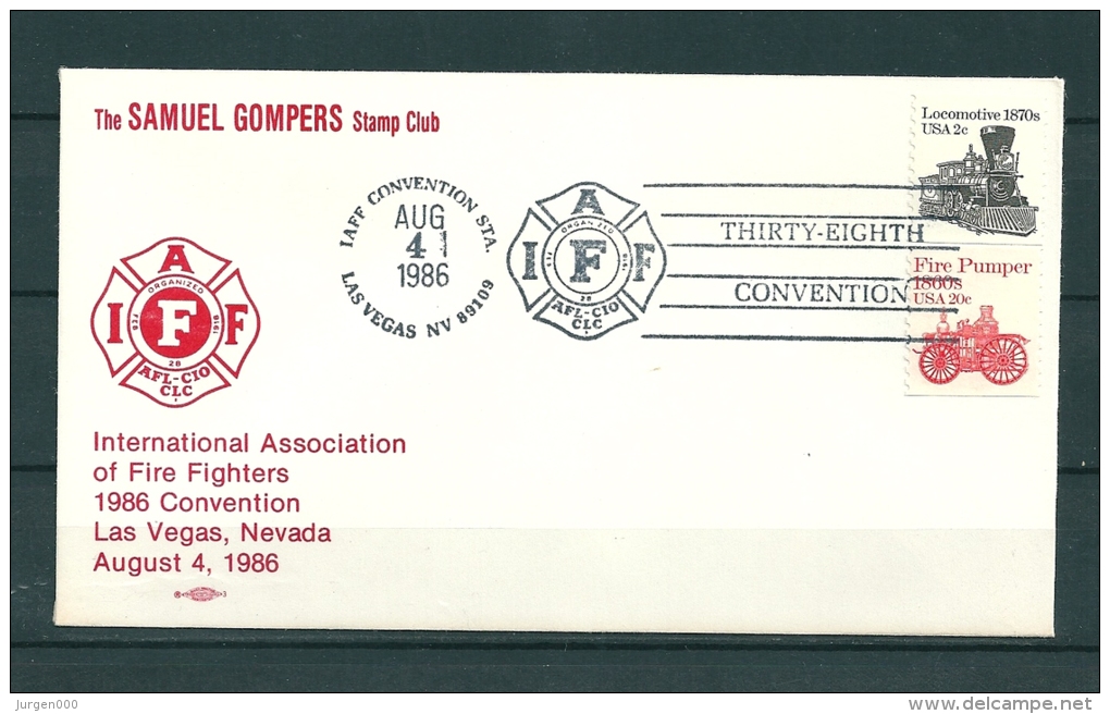 USA, 04/08/1986 Thirty Eighth Convention - LAS VEGAS  (GA10715) - Sapeurs-Pompiers