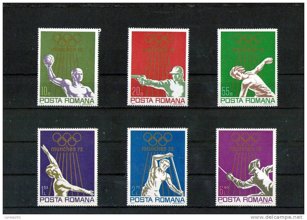 1972 - JEUX OLYMPIQUES DE MUNICH  YV= 2698/2703 Et MICHEL - 3035/3040  MNH - Ungebraucht