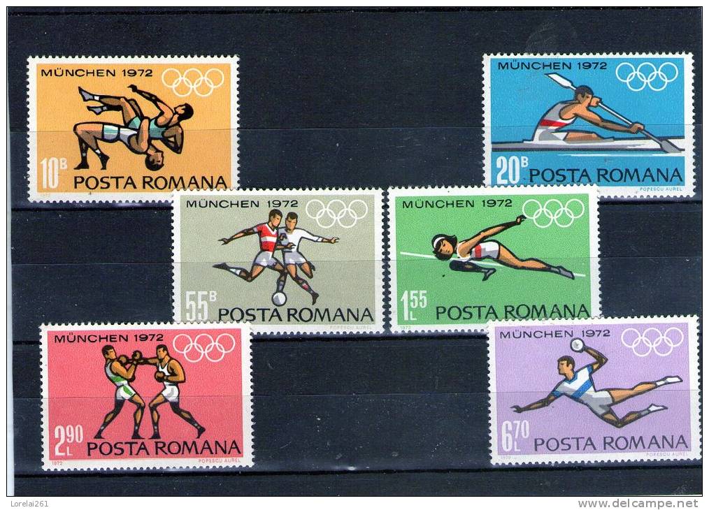 1972 - JEUX OLYMPIQUES DE MUNICH  YV= 2688/2693 Et MICHEL - 3012/3017  MNH - Ungebraucht