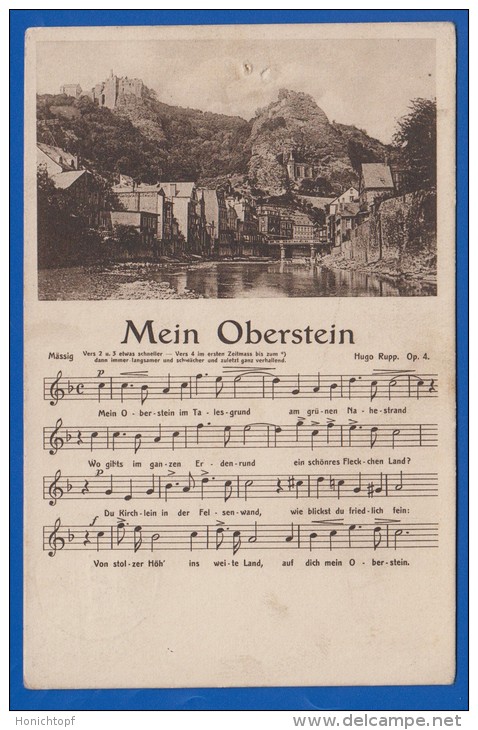 Deutschland; Mein Oberstein; Musik; Lied Von Hugo Rupp; 1928 - Idar Oberstein