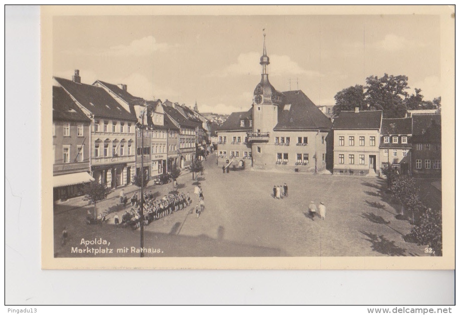 Apolda Marktplatz Mit Rathaus Animation Enfant Excellent état - Apolda