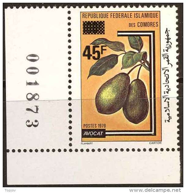 COMORES -  FRUITS  OVP. - AVOCADO - MNH ** - 1981 - Fruits