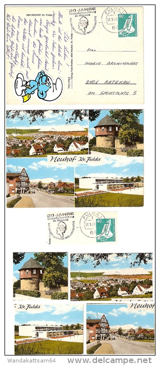 AK 6404 NEUHOF Kr. Fulda Mehrbildkarte 4 Bilder 17. 9. 78-13 64 FULDA 1 Y Werbestempel 20 JAHRE Gesundheitserziehung In - Fulda