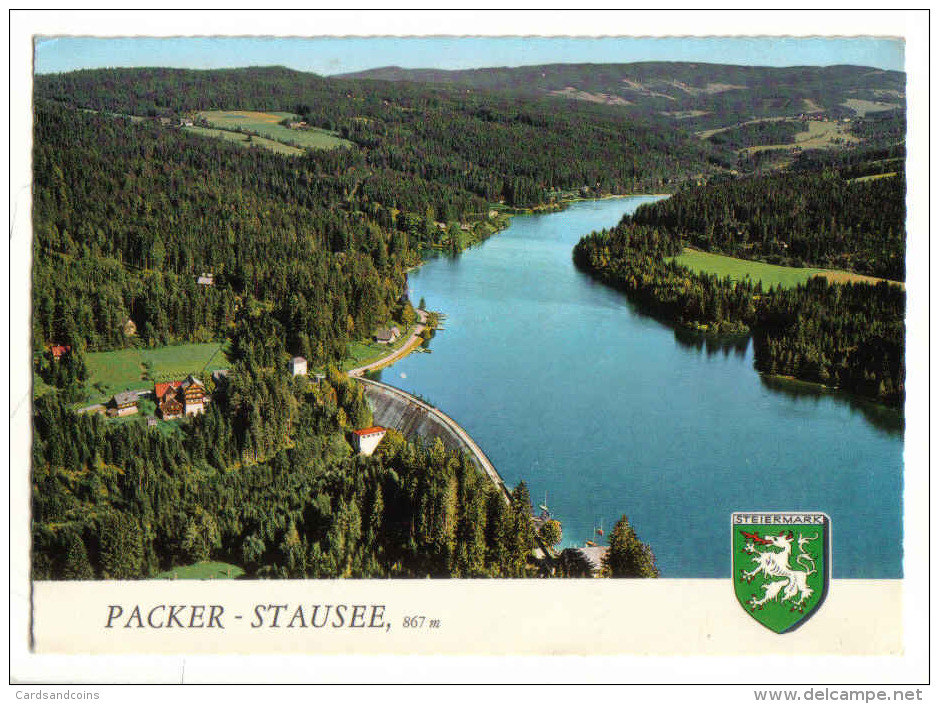 Packer Stausee 1972gel - Alpine Lufbild - Pack