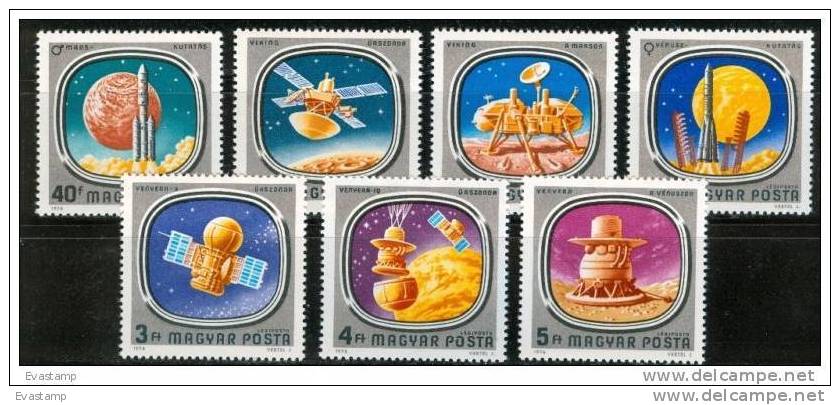 HUNGARY - 1976.US-USSR Space Missions Cpl.Set MNH! - Verzamelingen