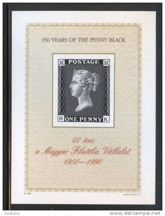 HUNGARY-1990.Commemorativ E Sheet - Penny Black  MNH! - Commemorative Sheets