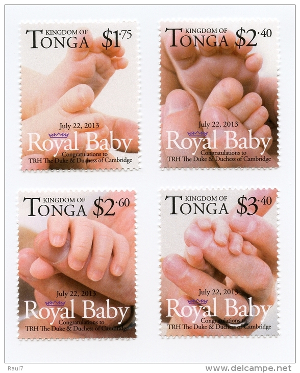 TONGA - 2013 - Royal Baby  -  4val Neufs // Mnh - Tonga (1970-...)