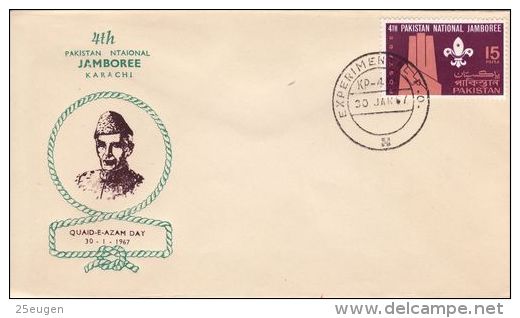 PAKISTAN 1967 4TH PAKISTAN NATIONAL JAMBOREE  COMMEMORATIVE COVER - Pakistan