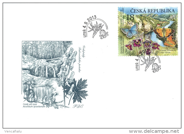 Year 2013 - Region Karlstejnsko, Set Of 4 FDC´s - FDC