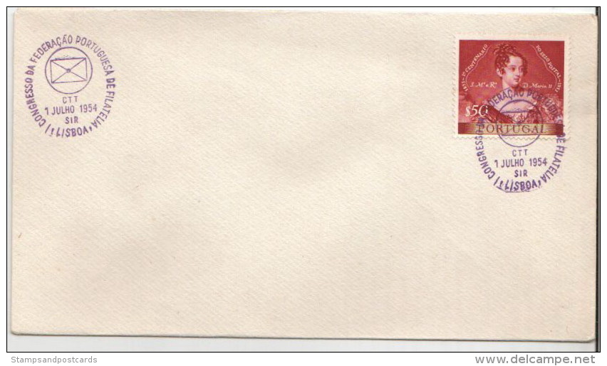 Portugal 1954 Cachet Commémoratif  1954 Event Postmark - Postal Logo & Postmarks