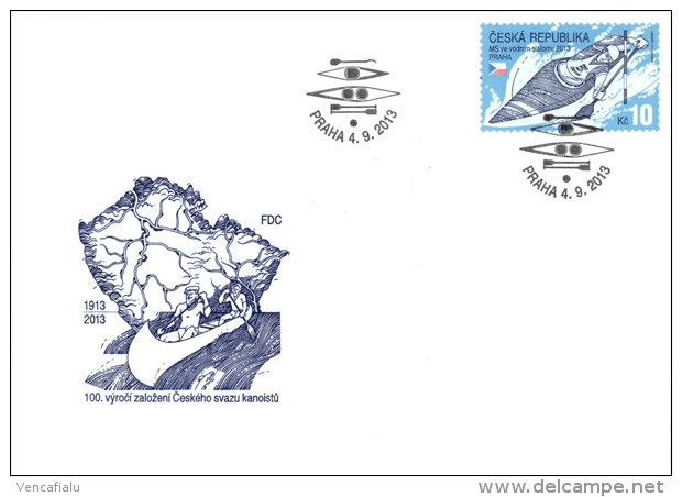 Czech Republic 2013 - World Championchip In Water Slalom, FDC - FDC