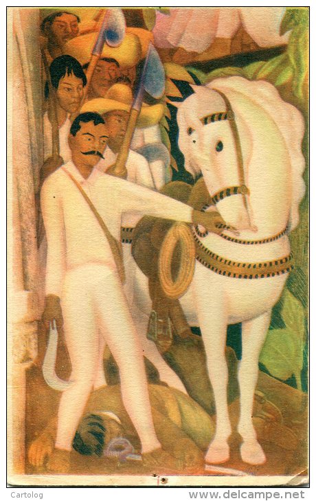Agrarista Revolucionario. Emiliano Zapata. Palacio De Cortes. Cuernavaca. Mexico. Fresco De Diego Rivera - Paintings