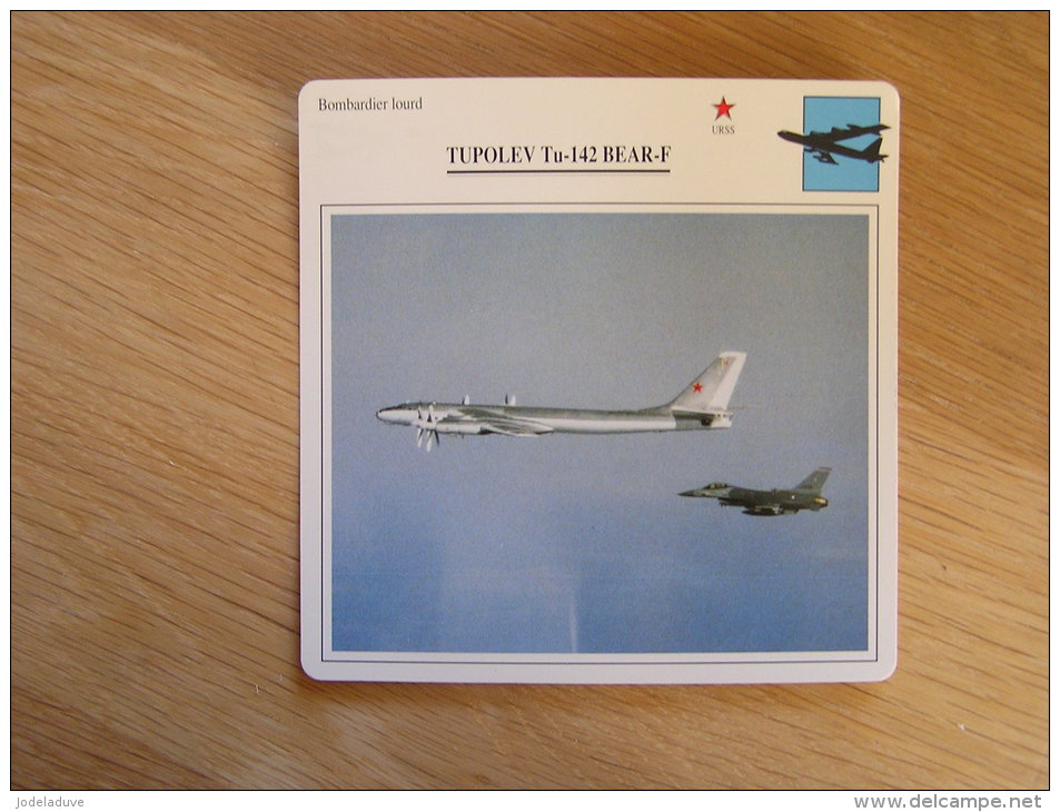 TUPOLEV Tu 142 Bear F Bombardier Lourd  URSS  FICHE AVION Avec Description    Aircraft Aviation - Airplanes