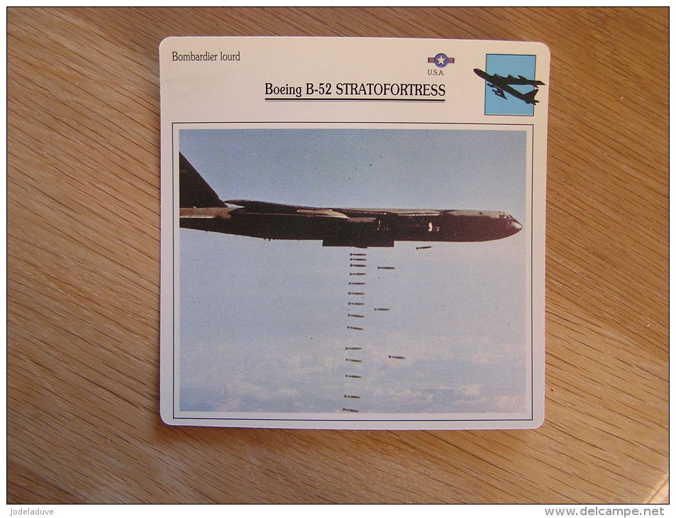 BOEING B-52 Stratofortress Bombardier Lourd  USA  FICHE AVION Avec Description    Aircraft Aviation - Vliegtuigen