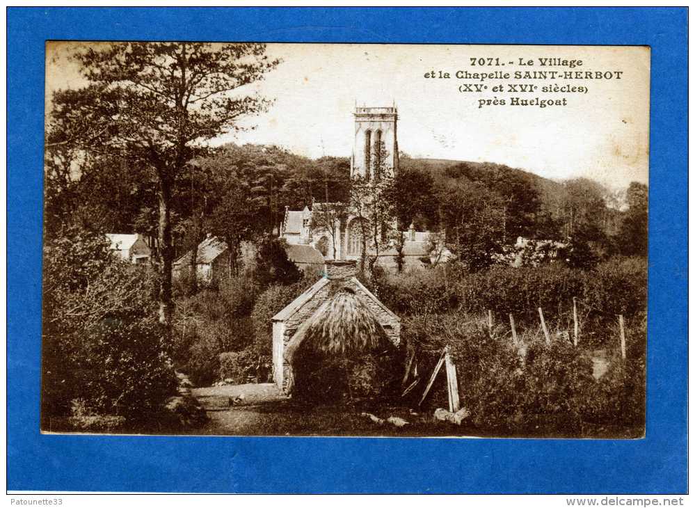 29 SAINT HERBOT LE VILLAGE ET LA CHAPELLE ( XVe ET XVIe SIECLES )PRES HUELGOAT - Saint-Herbot