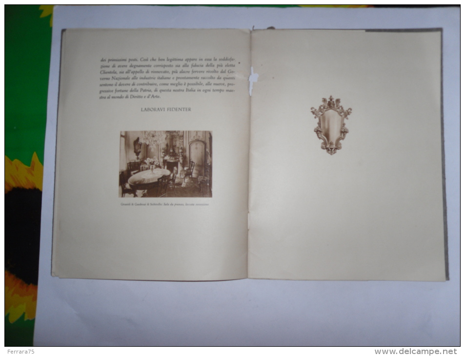 GRAZIOLI & GAUDENZI MOBILI STOFFE E DECORAZIONI NELLO STILE DI TUTTE LE EPOCHE 1925